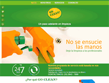 Tablet Screenshot of goclean.com.mx